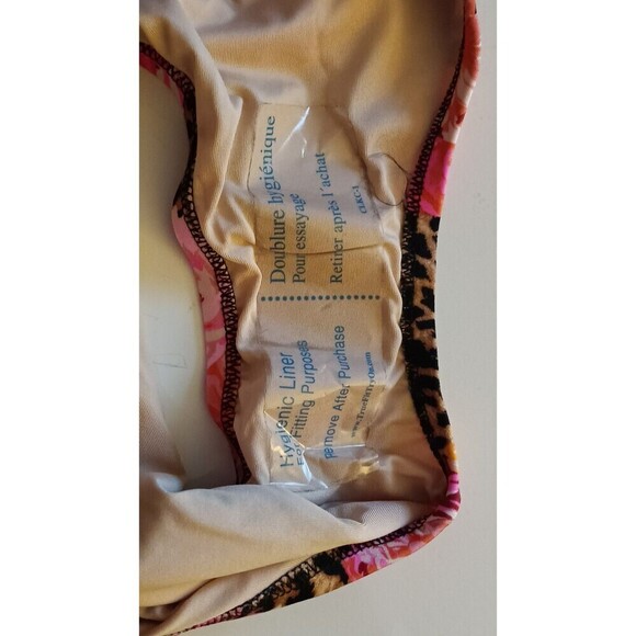 Victoria's Secret String Bikini Bottom Size XXL Floral Cheetah Animal Print NWT - Picture 9 of 9